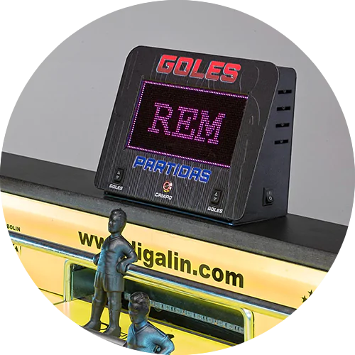 Marcador digital para futbolín con pantalla LED